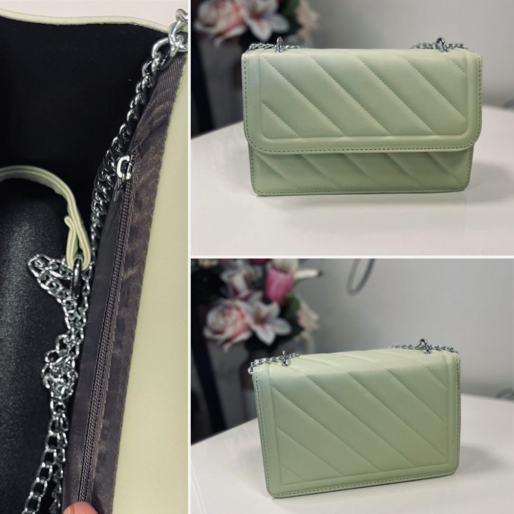Малка зелена чанта със синджир elizabet online