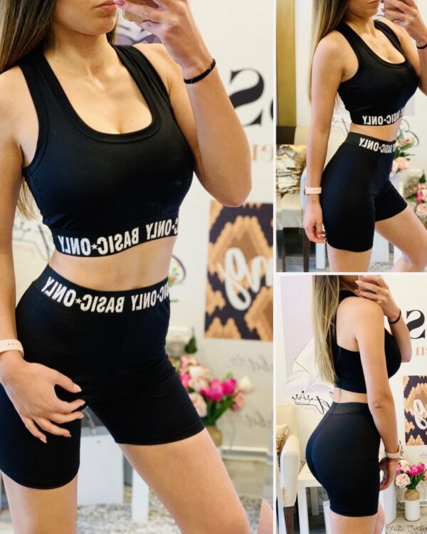 Спортен екип къс Basic Black