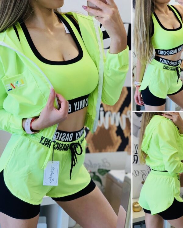 Екип 4 части Basic Neon Yellow