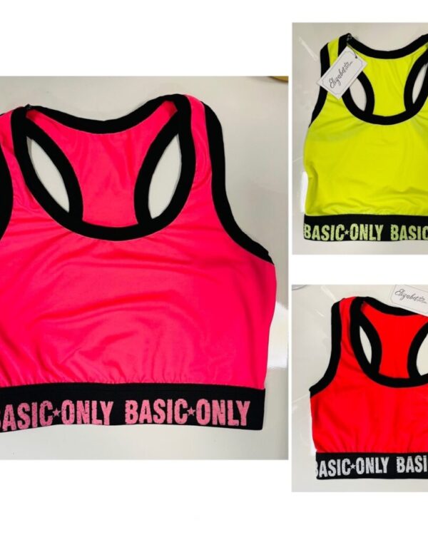 Спортно бюстие в неонови цветове Basic