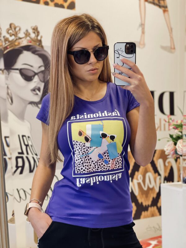Тениска Fashionista в лилаво елизабет.бг