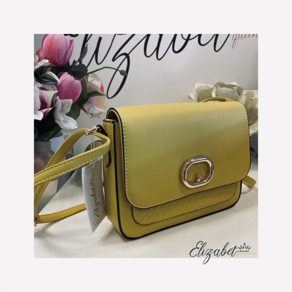 Чанта в жълто със златисти елементи elizabet online shop