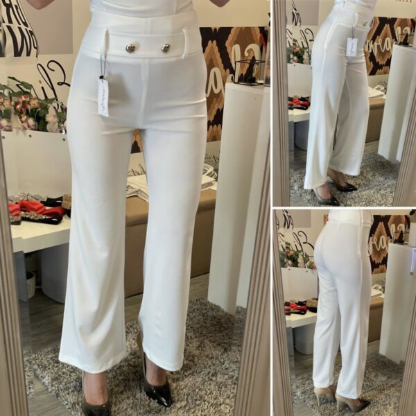 Дамски стилен панталон в бяло Елизабет.бг